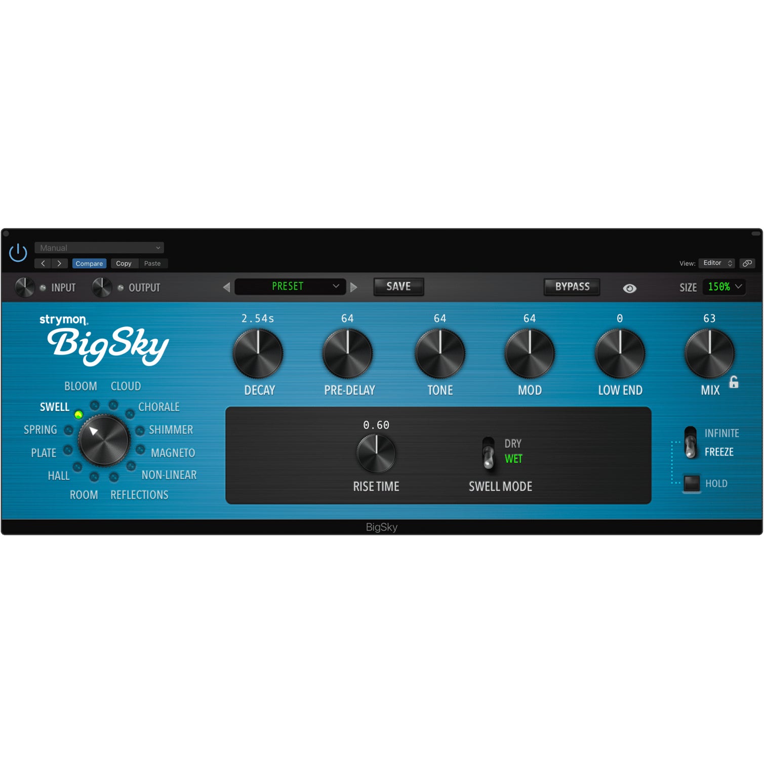 Strymon Big Sky plugin multidimensionale reverb plugin (download)