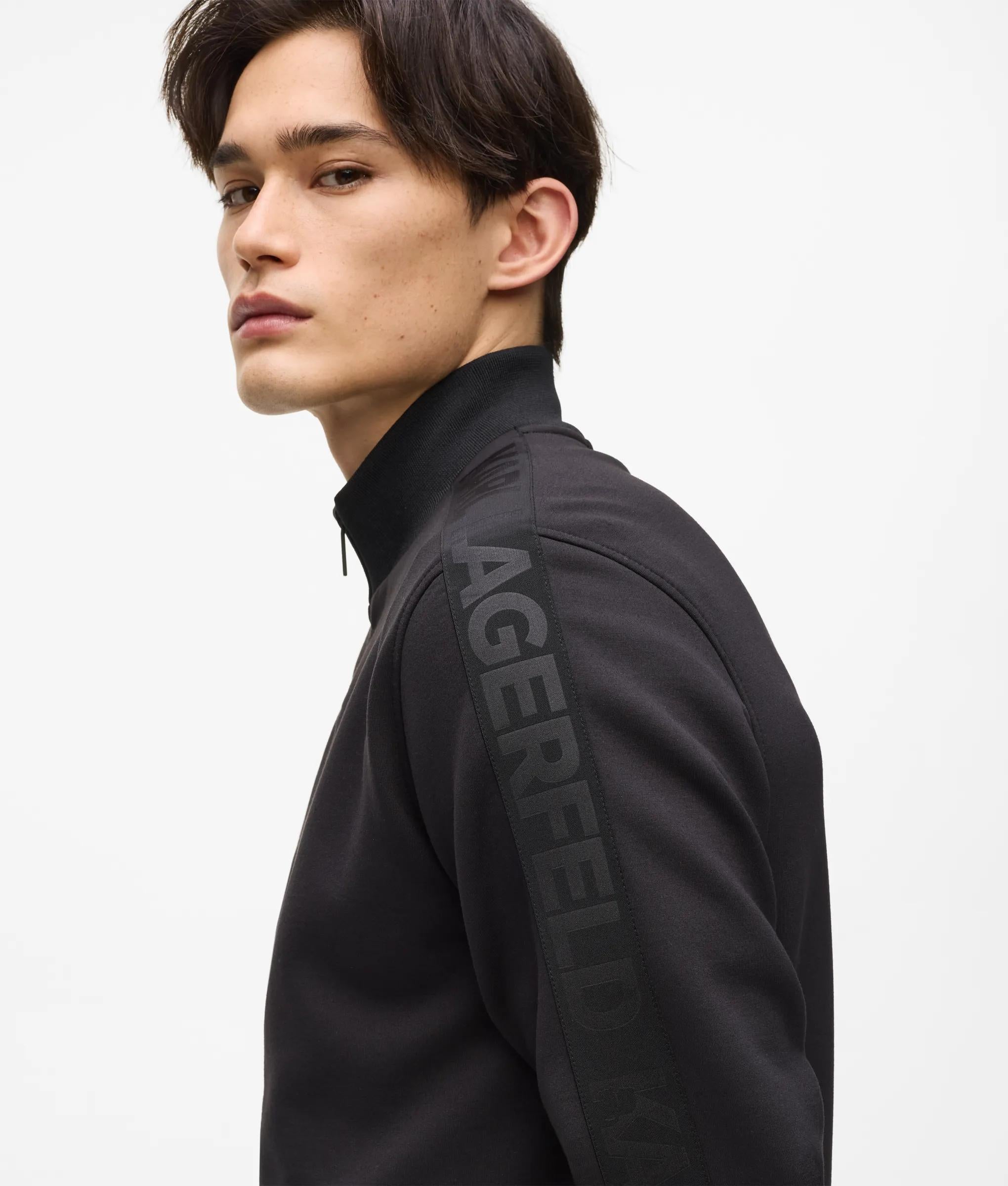 Sweatshirt met rits en logo