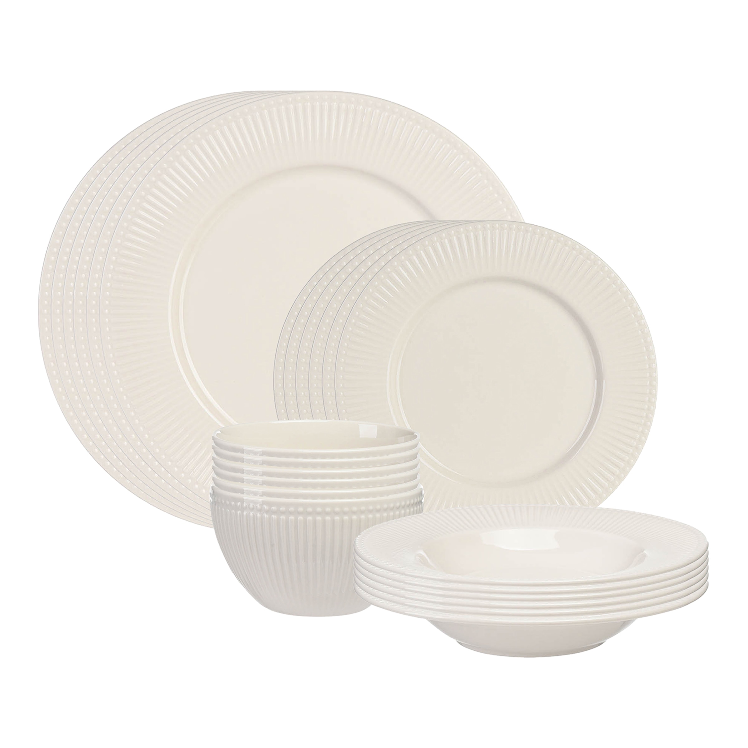 creme, 24-teilig