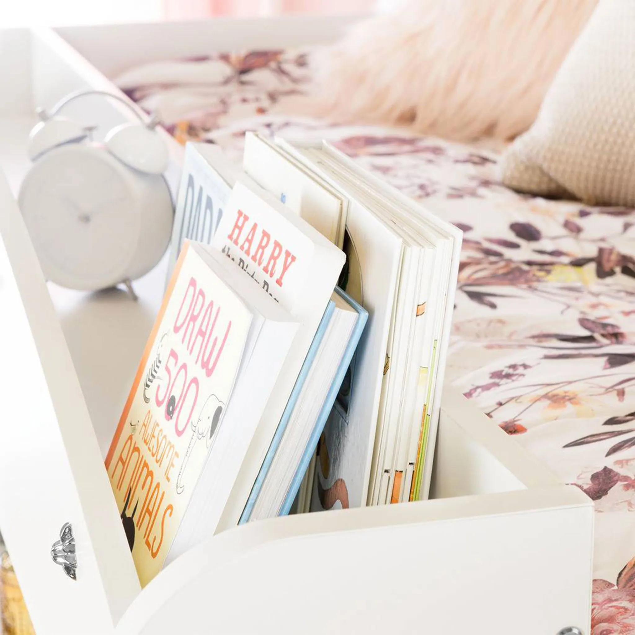 South Shore Lit Mezzanine avec Bureau Tiara - Blanc