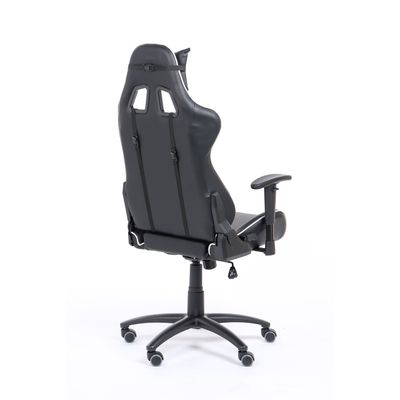 Fauteuil gamer SPORTING - accoudoirs réglables - noir et blanc