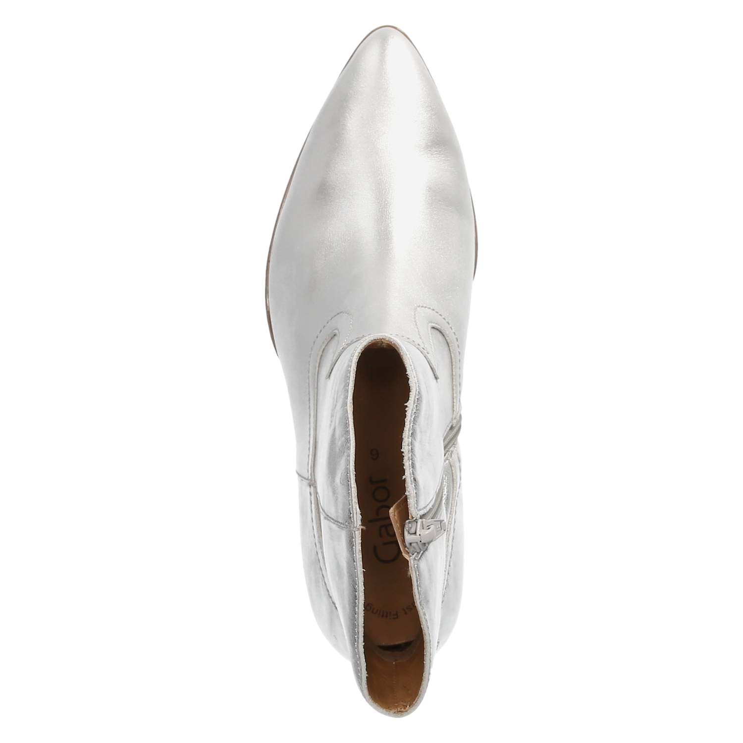Gabor Cowboy Boots - silver, nos