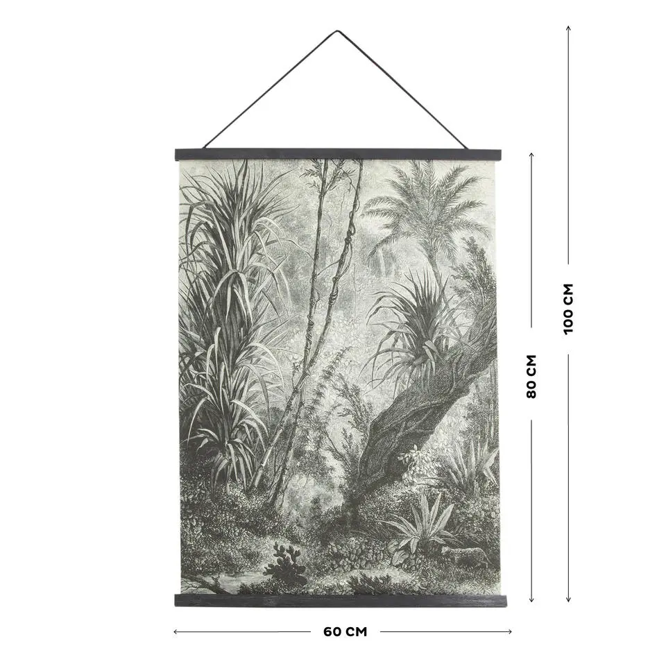 Art for the Home Jungle Amazone Textiel Poster 80x60 cm