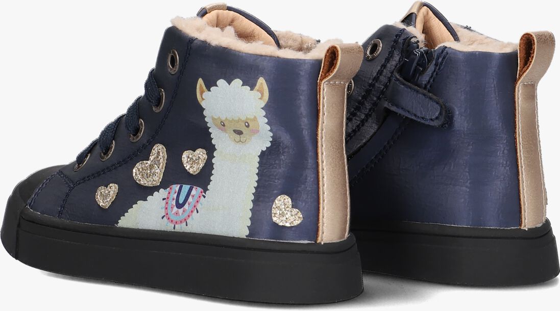 SHOESME blauwe shoesme hoge sneaker sh23w020
