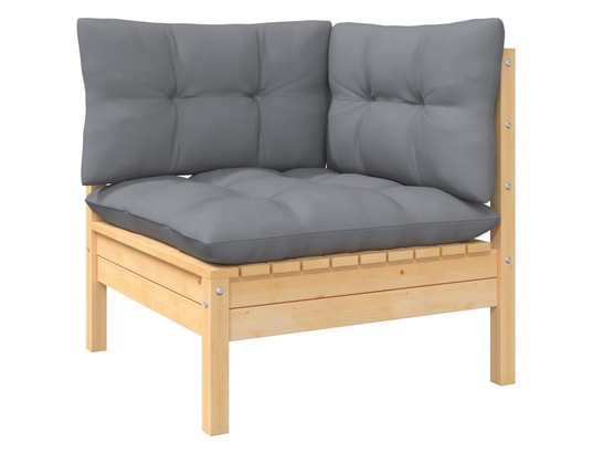 LES TENDANCES - Salon extérieur Salon de jardin-gris-11 places-63.5x63.5x62.5-358164