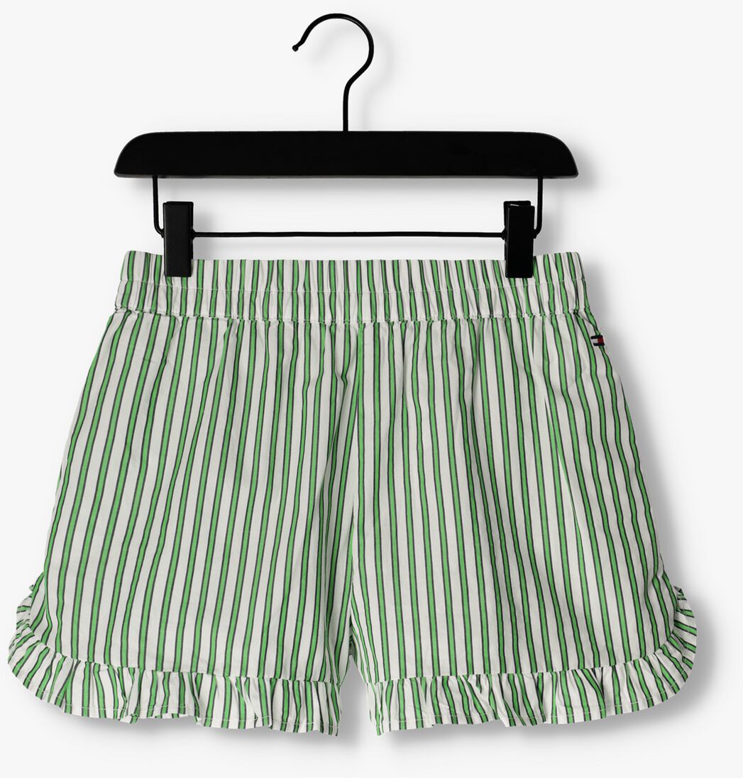 TOMMY HILFIGER groene tommy hilfiger shorts striped ruffle short