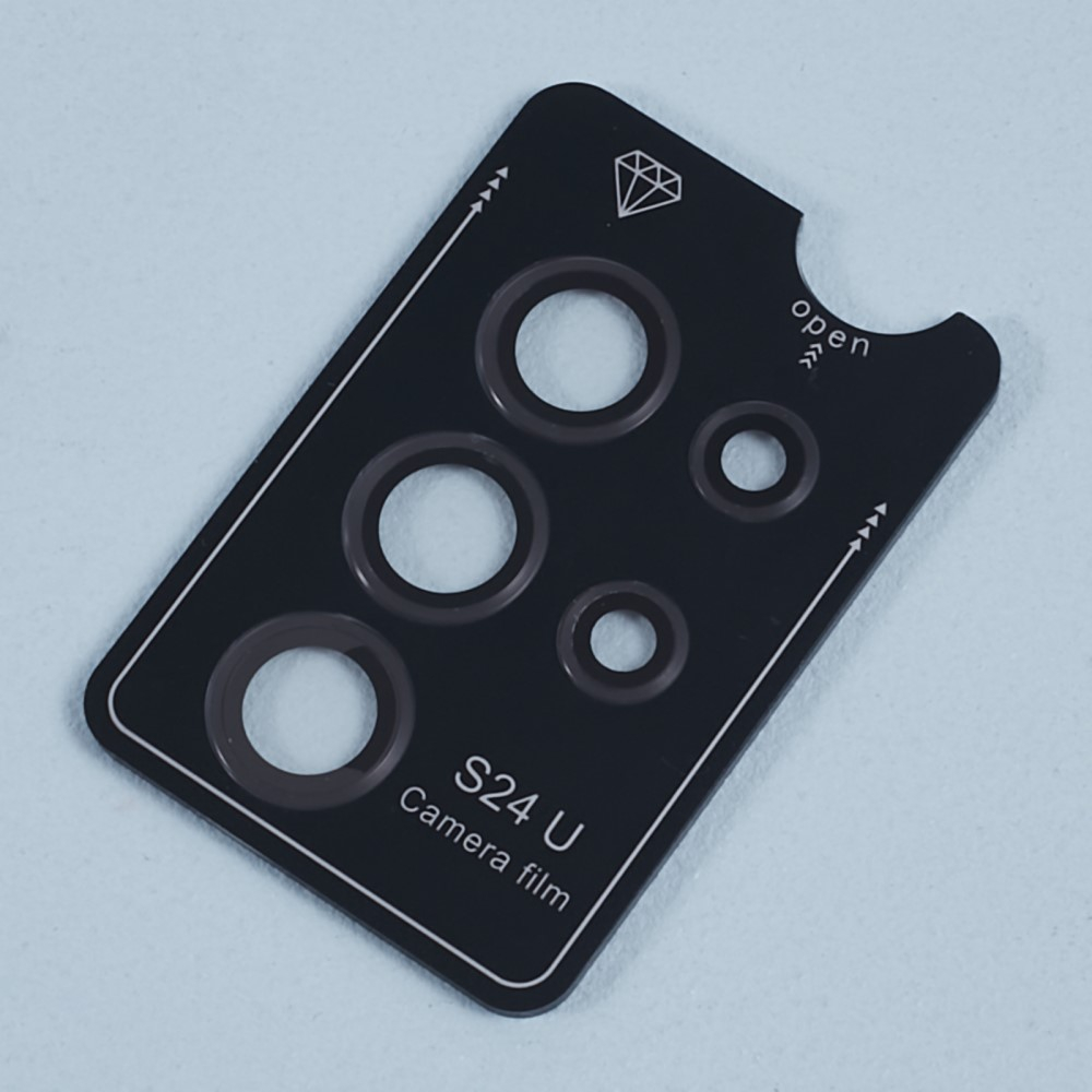 Samsung Galaxy S24 Ultra Kameraschutz Objektiv Ring Protector Abdeckung - Schwarz