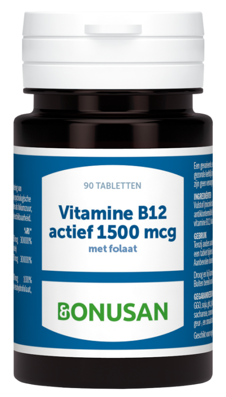 Bonusan Vitamine B12 actief 1500 mcg 90 tabletten