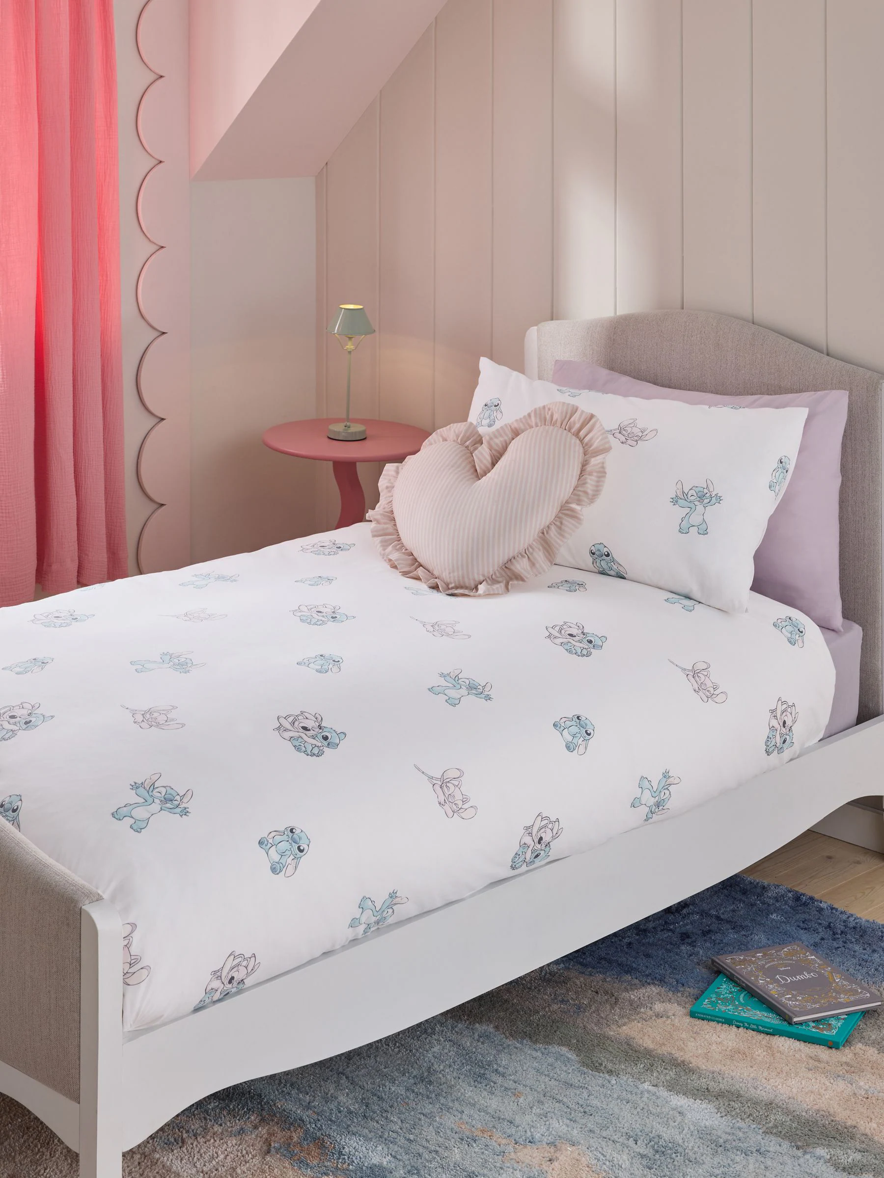 Disney Lilo en Stitch 100% katoenen dekbedovertrek en kussensloopset