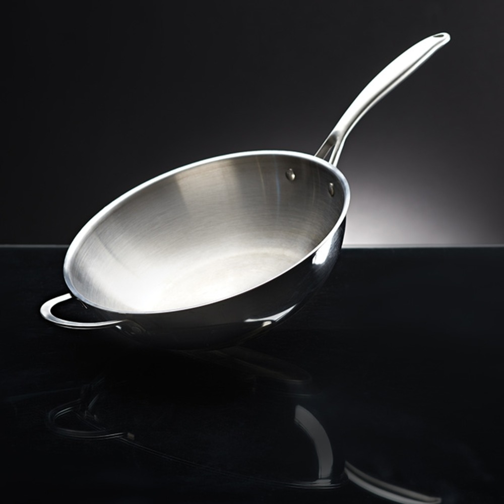 Wok inox 30cm pour barbecue à gaz napoleon