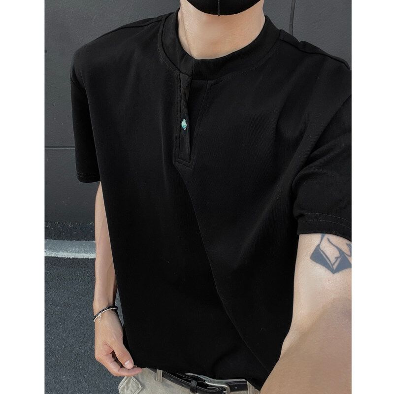 Freehop - T-shirt met korte mouwen en inkeping in de hals