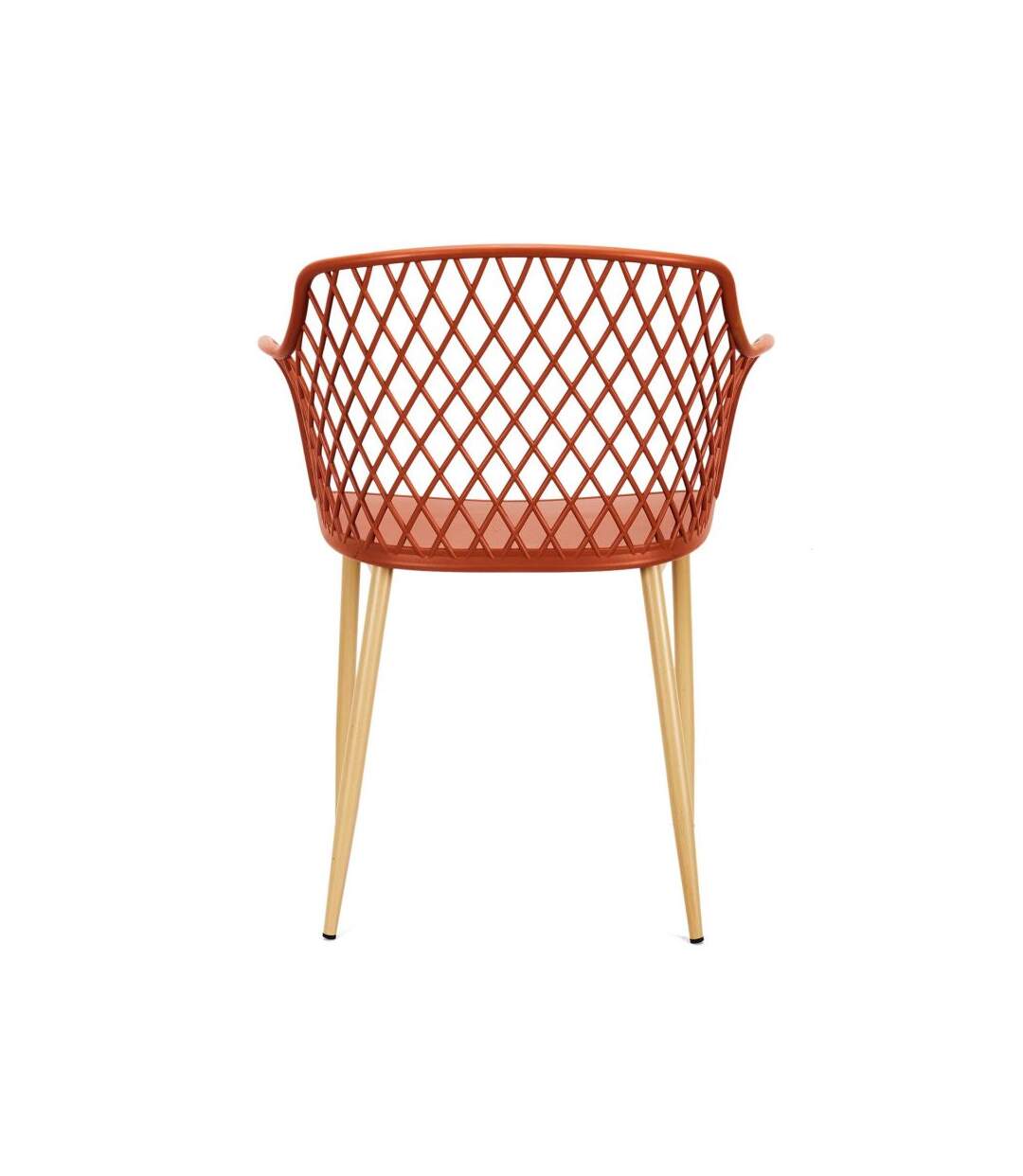 Paris Prix - Lot De 4 Fauteuils Design malaga 80cm Terracotta