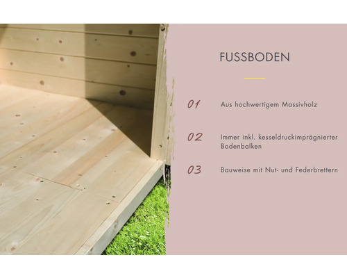 Karibu Talos 1 saunacabine zonder oven, zonder voorkamer, met houten deur en geïsoleerd glas