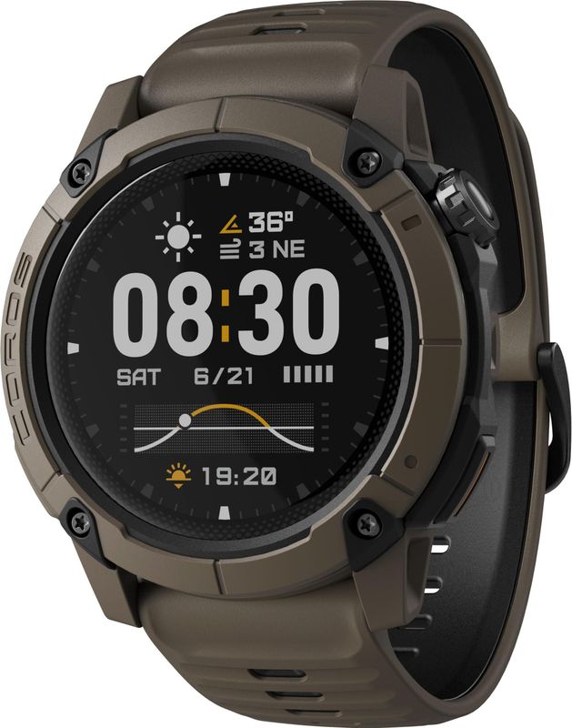 Coros - NOMAD Brown - Horloge - Bruin - Aluminium