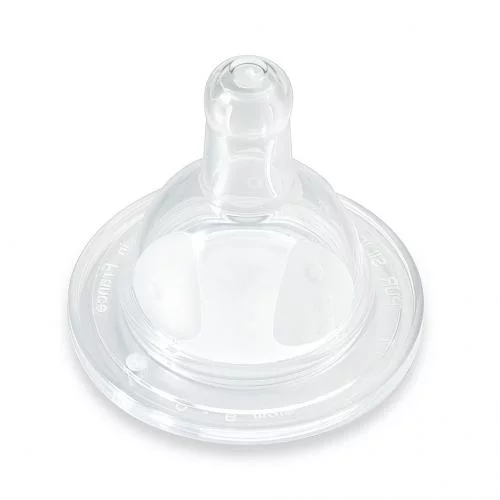 Tétine Col Large débit 1 Silicone 0-6 mois, 2 tétines