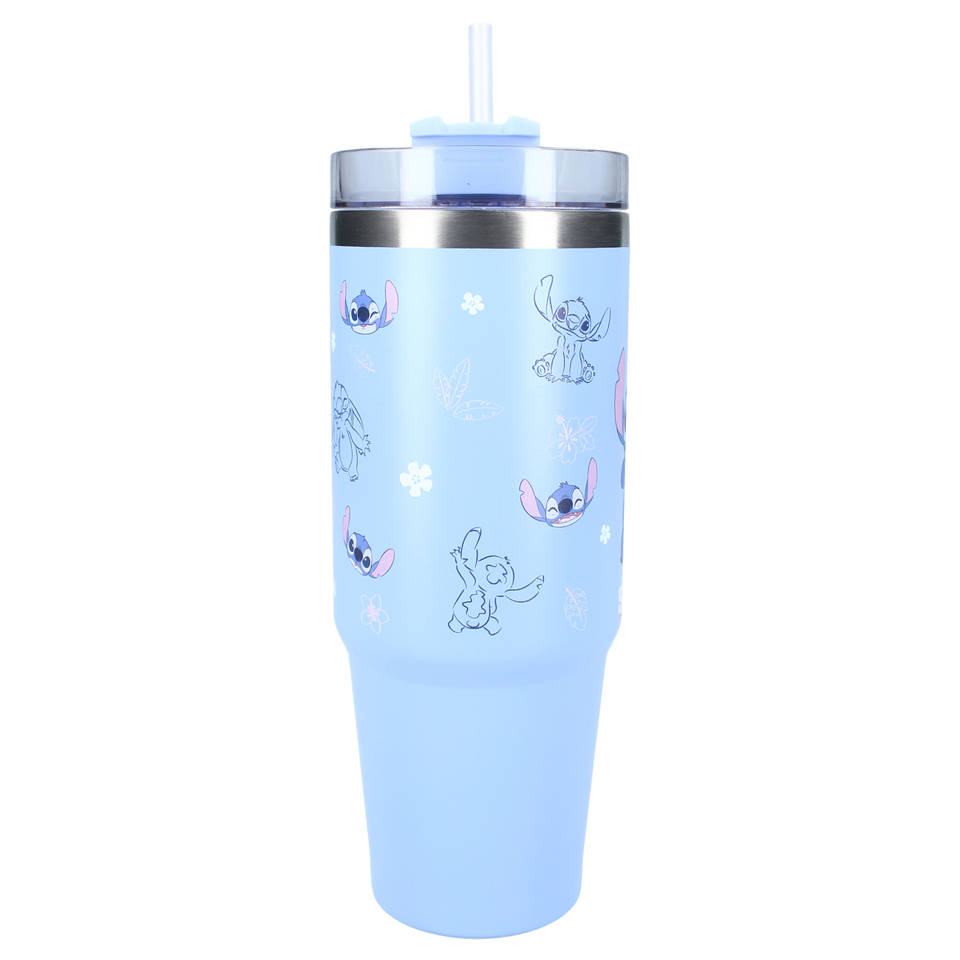 Bottled Bliss Stitch drinkfles - 900 ml - blauw