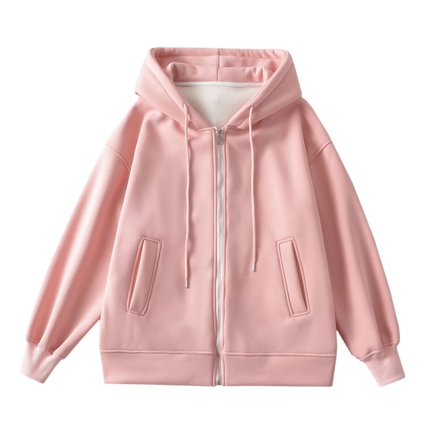 Sundine - Effen oversized hoodie met rits