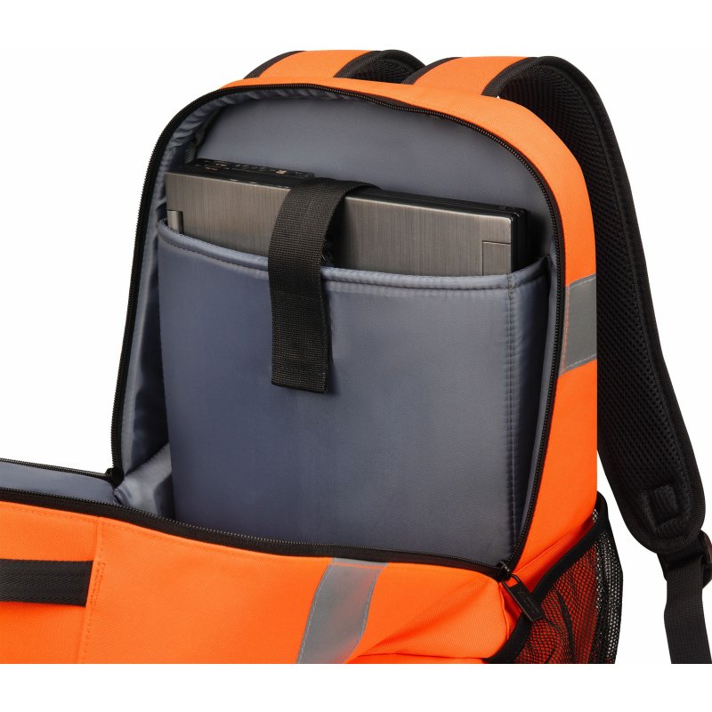 DICOTA P20471-18 sac à dos Noir, Gris, Orange Polyéthylène téréphtalate recyclé (rPET)