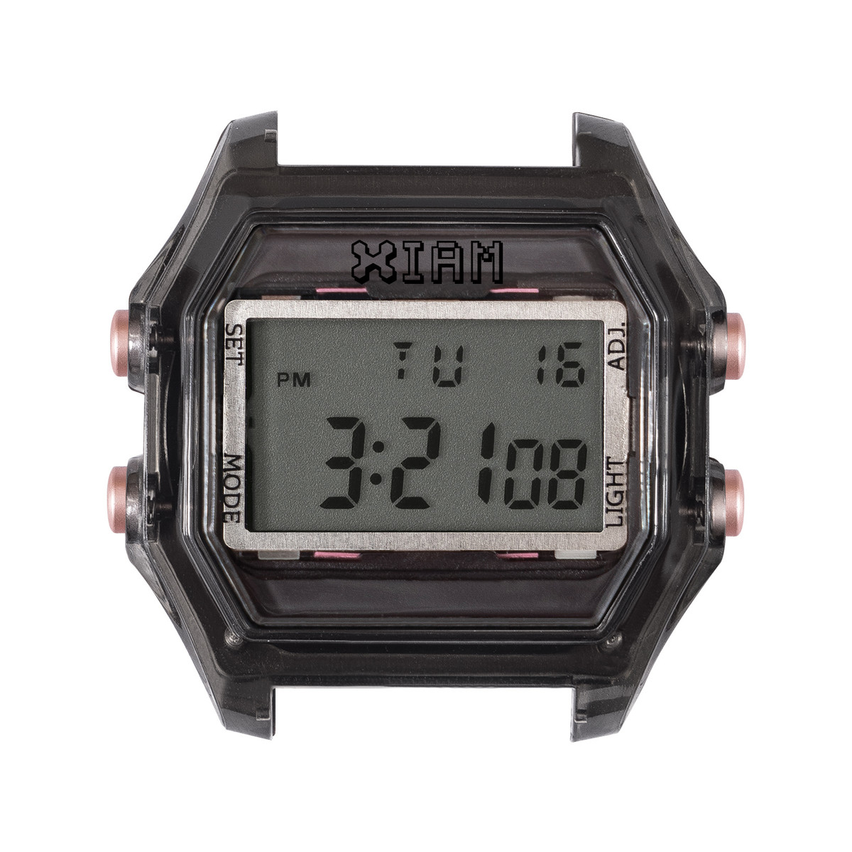 Boîte de montre IAM large polycarbonate noir