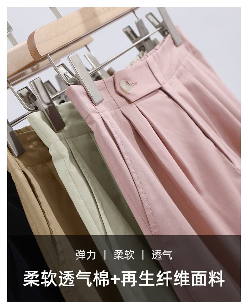 Kwuartz - Hoge taille effen shorts