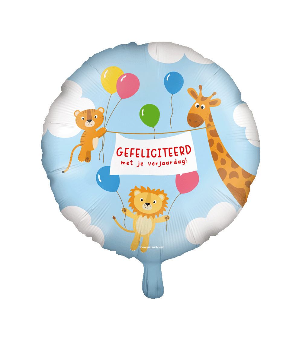 Gekleurde Helium Ballon Gefeliciteerd Met Je Verjaardag 46cm