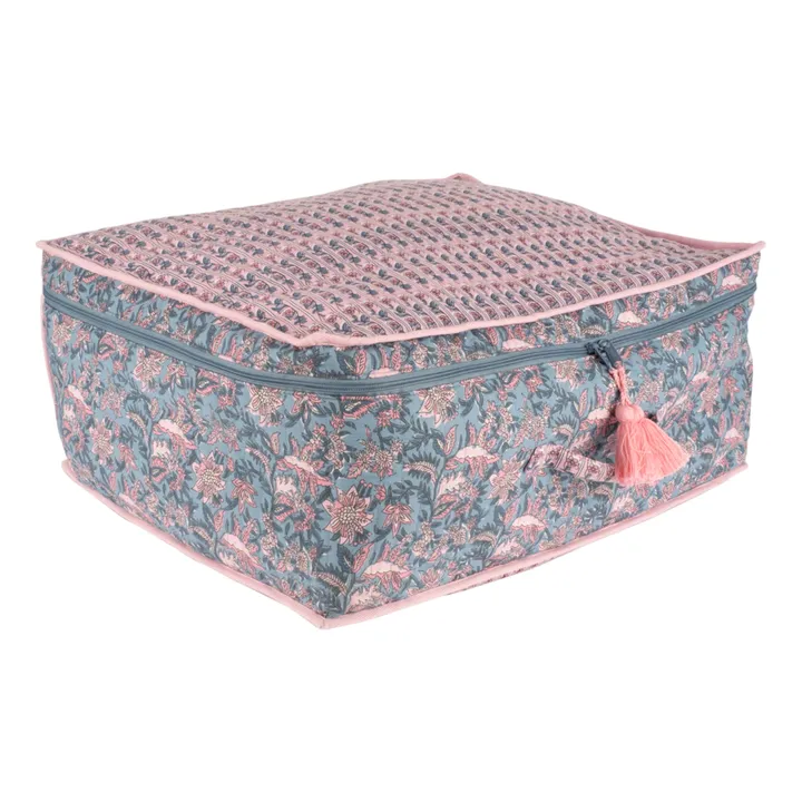 Louise Misha Sac de rangement Taty en coton bio | Bleu