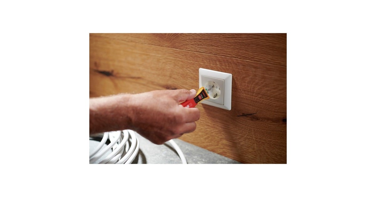 WihaSpanningszoeker Volt Detector contactloos detectieapparaten  (Rood/geel, eenpolig, 90 – 1.000 V AC)