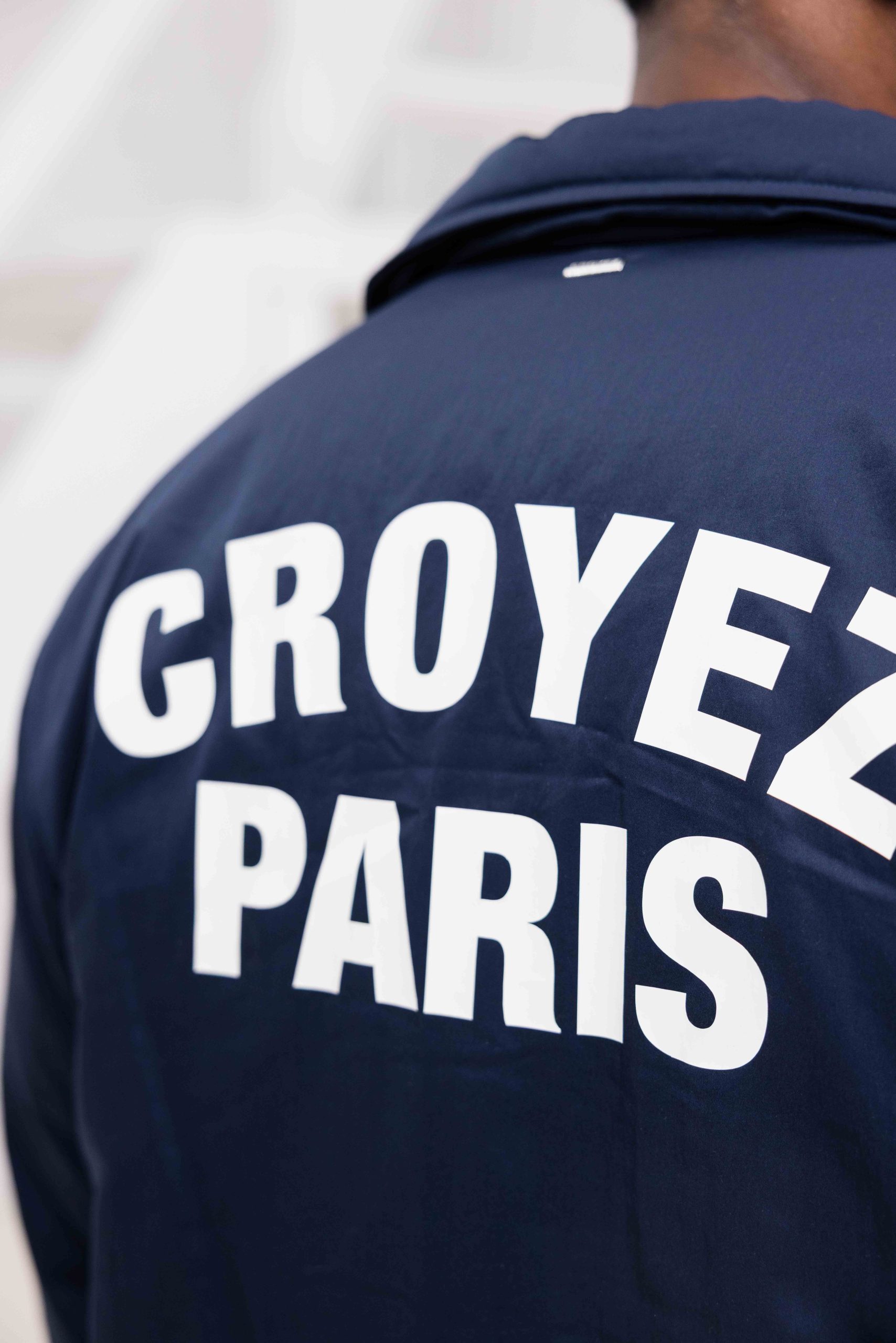 Croyez Paris Padded Coach Jas Heren Donkerblauw
