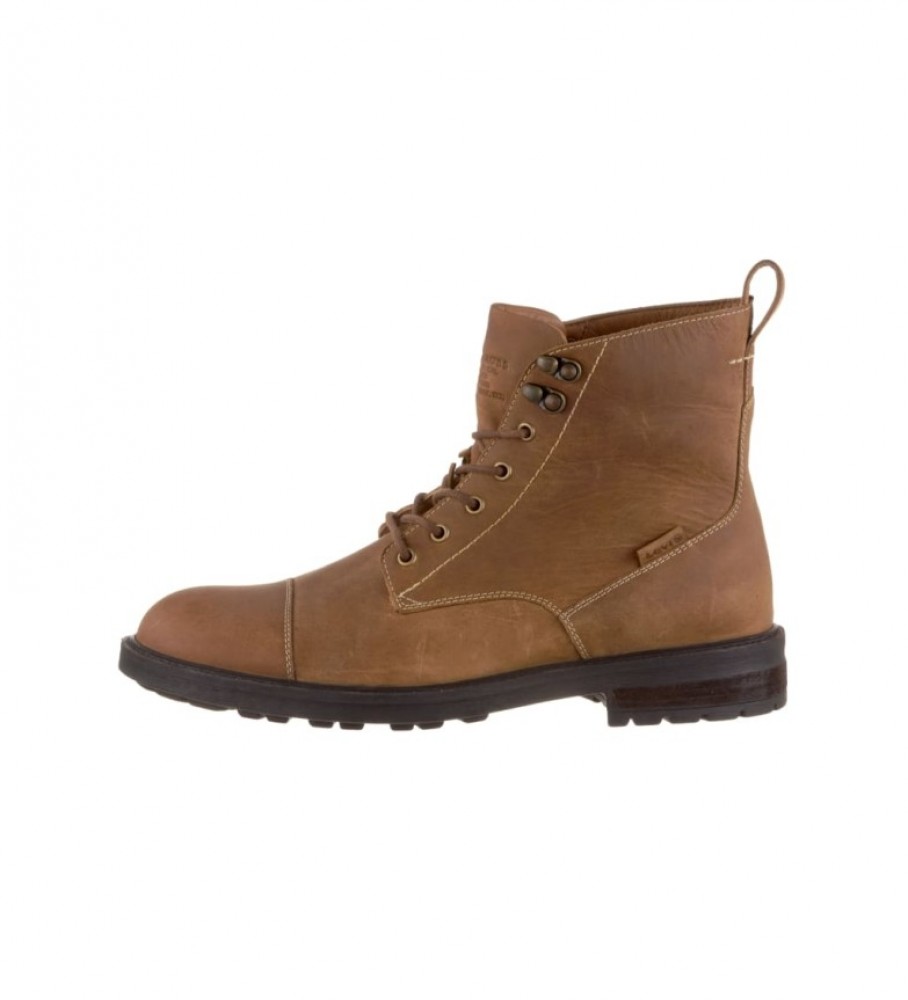 Botas Levi's Emerson 2.0 de couro marrom