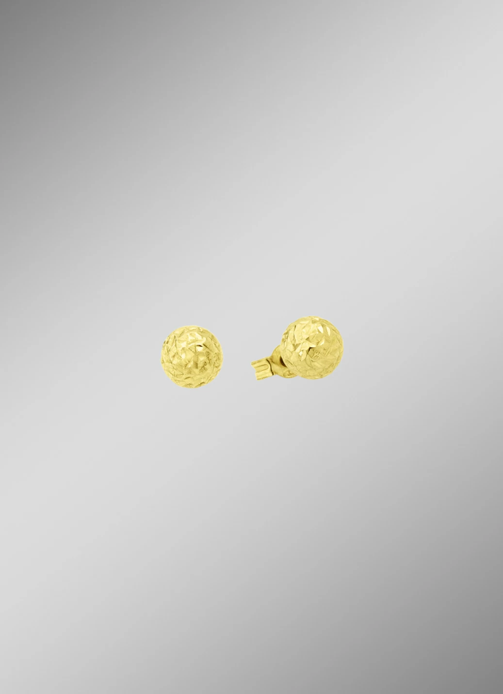Facettierte Ohrstecker aus Gold