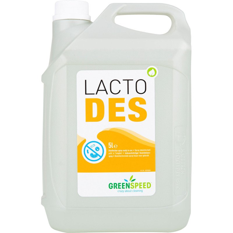 Désinfectant Lacto Des prêt à l'emploi Greenspeed - Bidon de 5 L