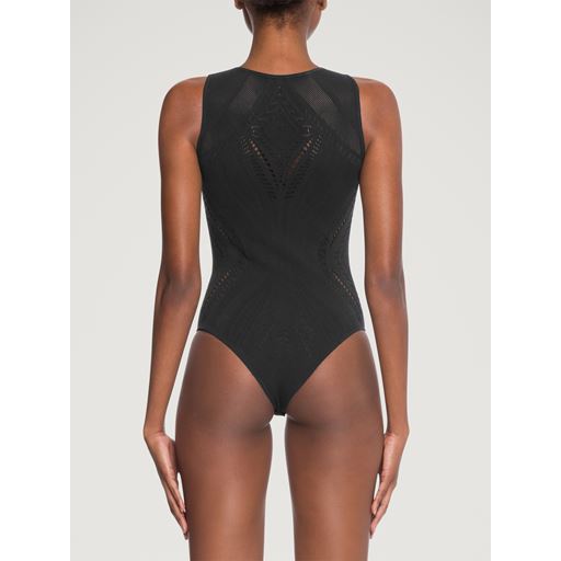 Wolford Ajoure Net Bodystocking, Sort, M
