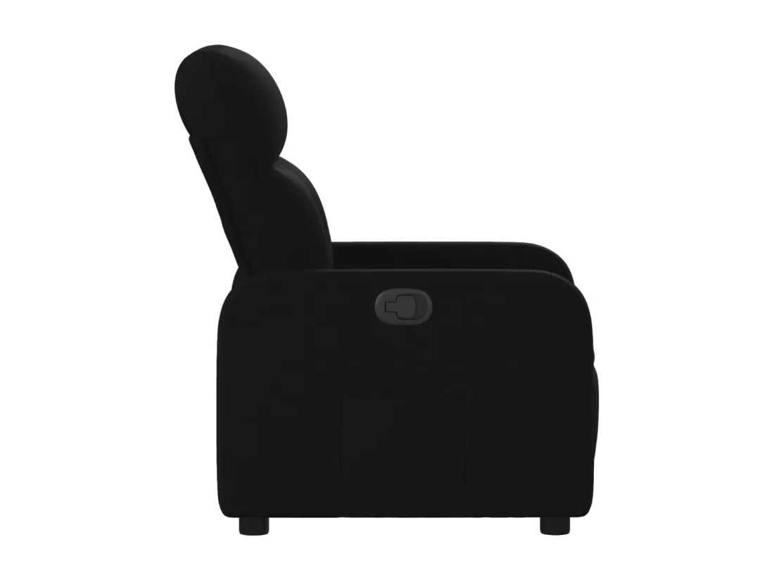 Fauteuil inclinable Noir Tissu