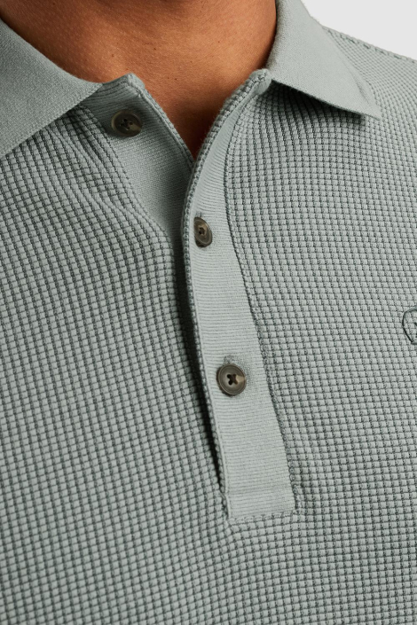 Cast Iron blauwe heren polo