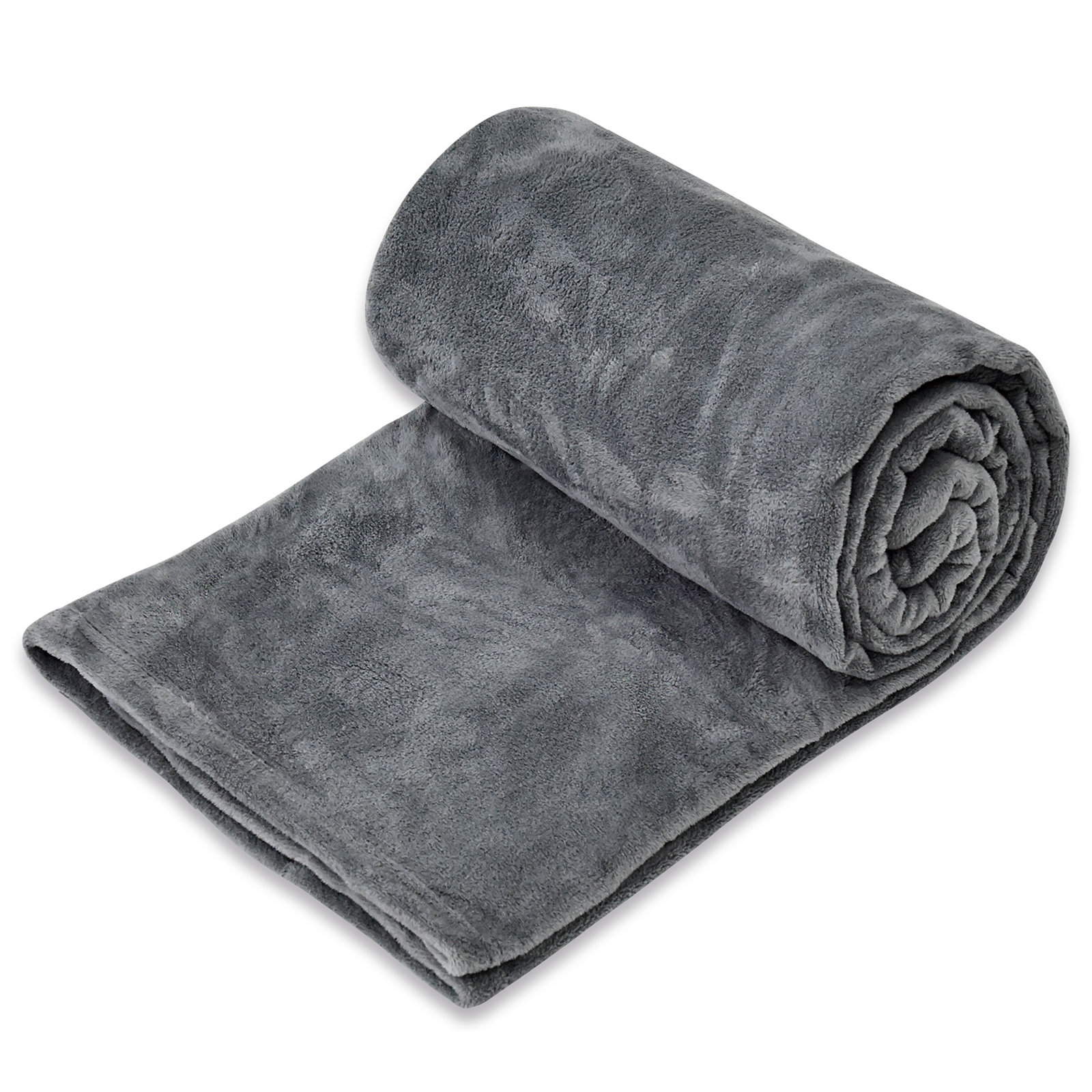 homara Microfleecedecke - grau - Polyester- 220x240 cm