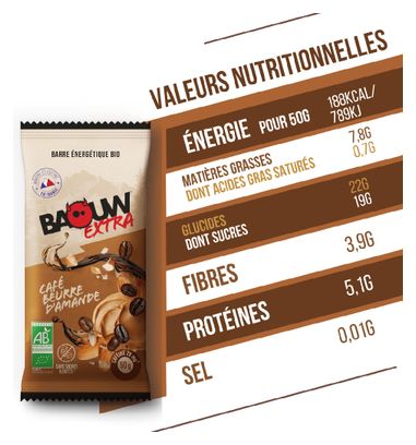 Barre énergétique Baouw Extra Café/Beurre d'amande - 50g