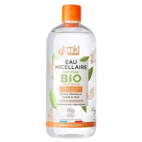 Água Micelar Tonificante Orgânica MKL Green Nature 500ml