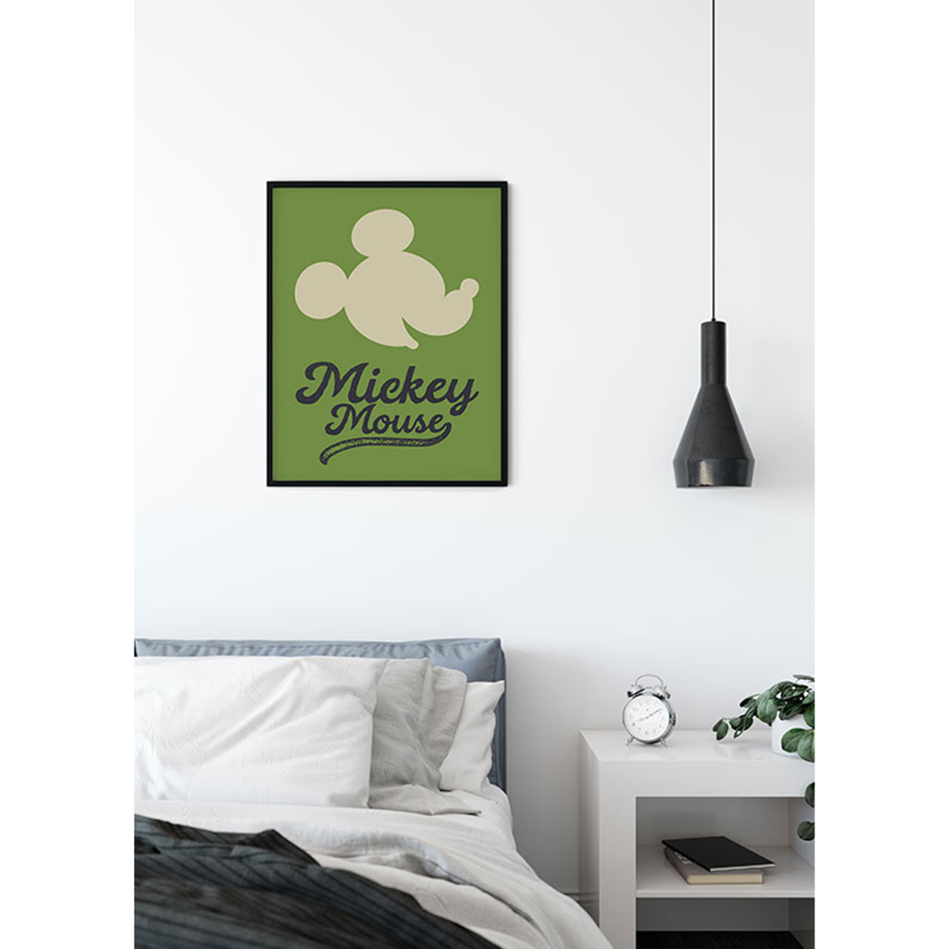 Wandbild MICKEY MOUSE GREEN HEAD - 50x70 cm