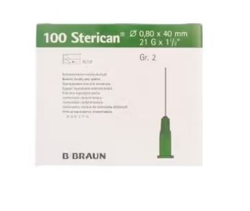 Sterican Kanyle 0,80x40 grønn 100 stk