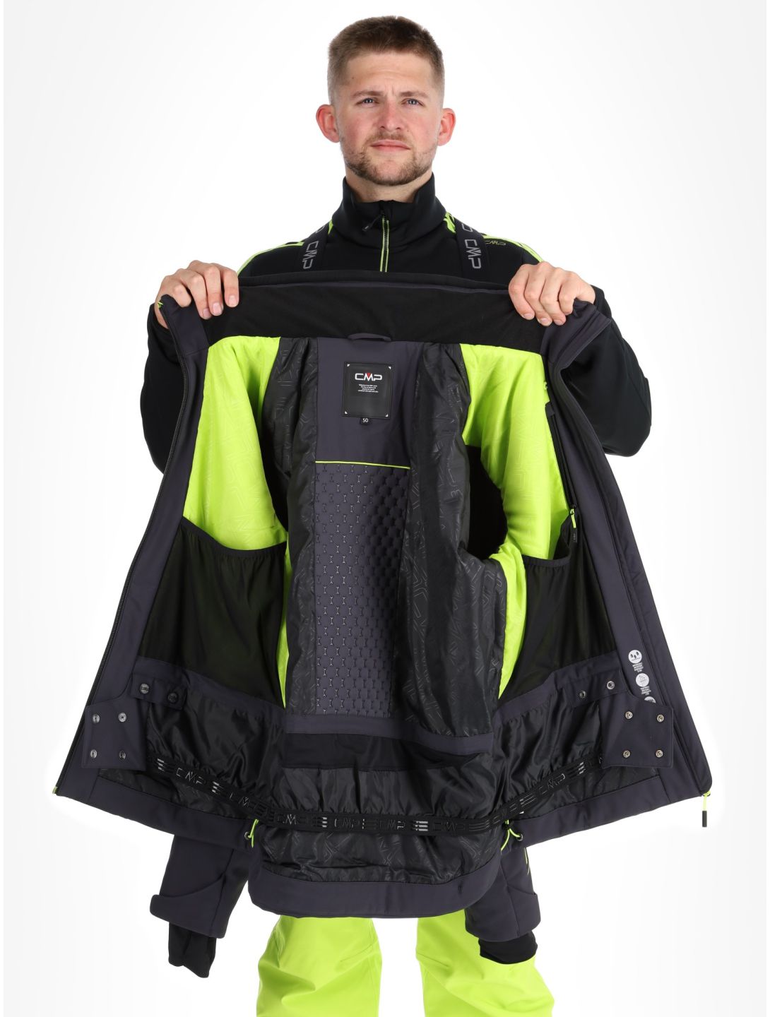 33W0897 softshell ski-jas heren
