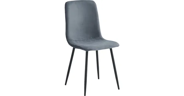Polsterstuhl Leipzig Cord-Optik anthrazit