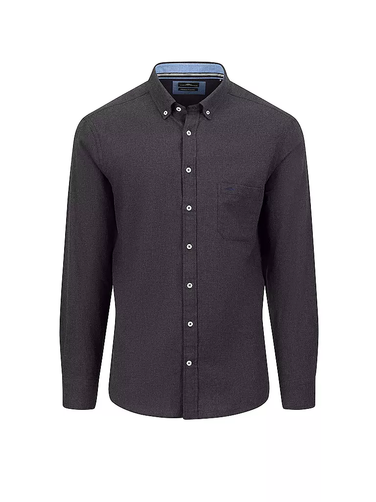 FYNCH HATTON Hemd Casual Fit grau