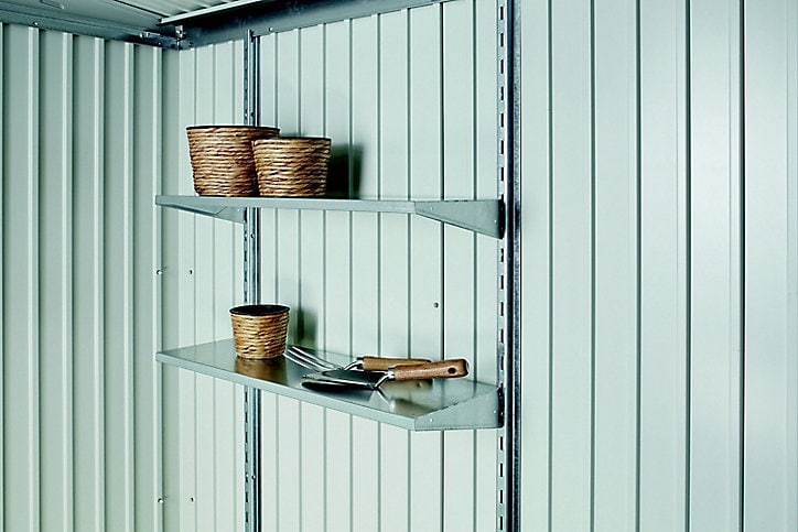 Abri de jardin double porte Biohort Europa T5 en métal coloris vert foncé ép.0,53 mm surface extérieure 7,2 m²