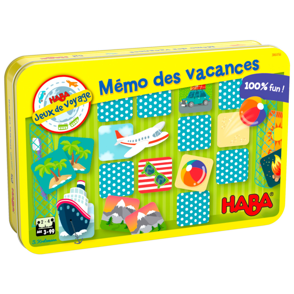 Jeu de voyage-Mémo des vacances-Magnétique