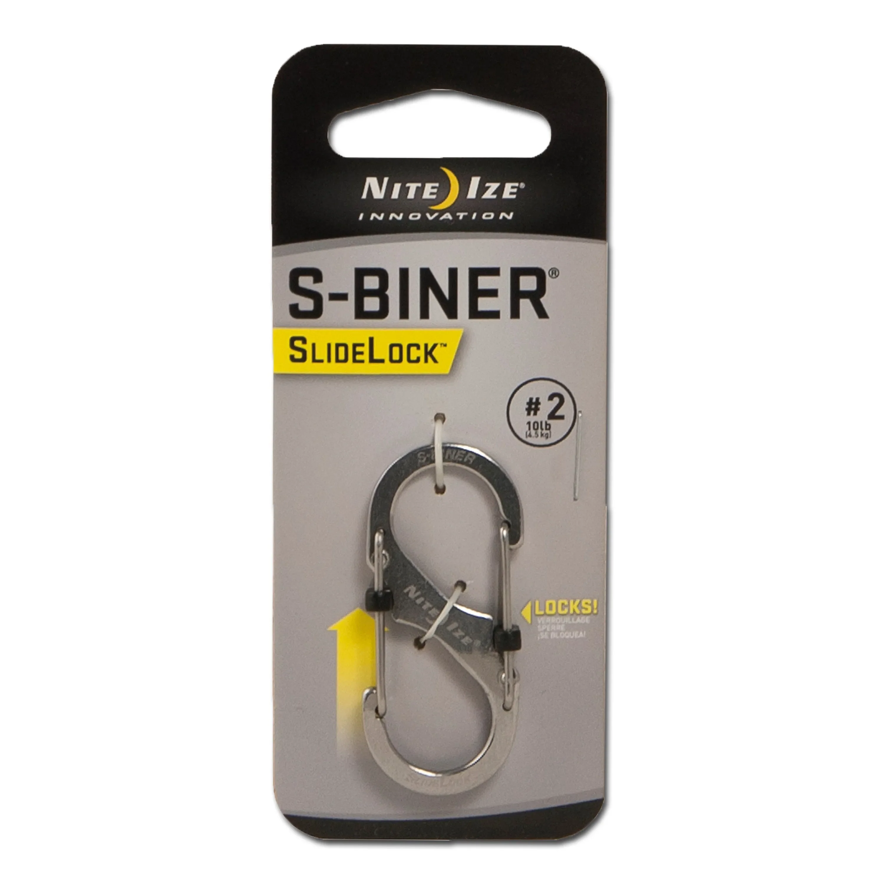 Nite Ize -  Karabiner S-Biner SlideLock Edelstahl
