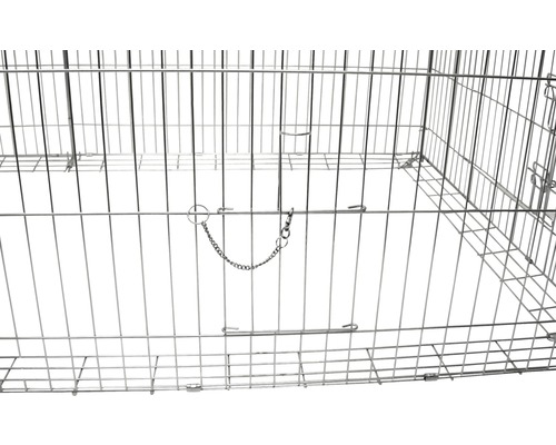 KERBL buitenverblijf met vluchtstrook en zonwering 230x115x70 cm