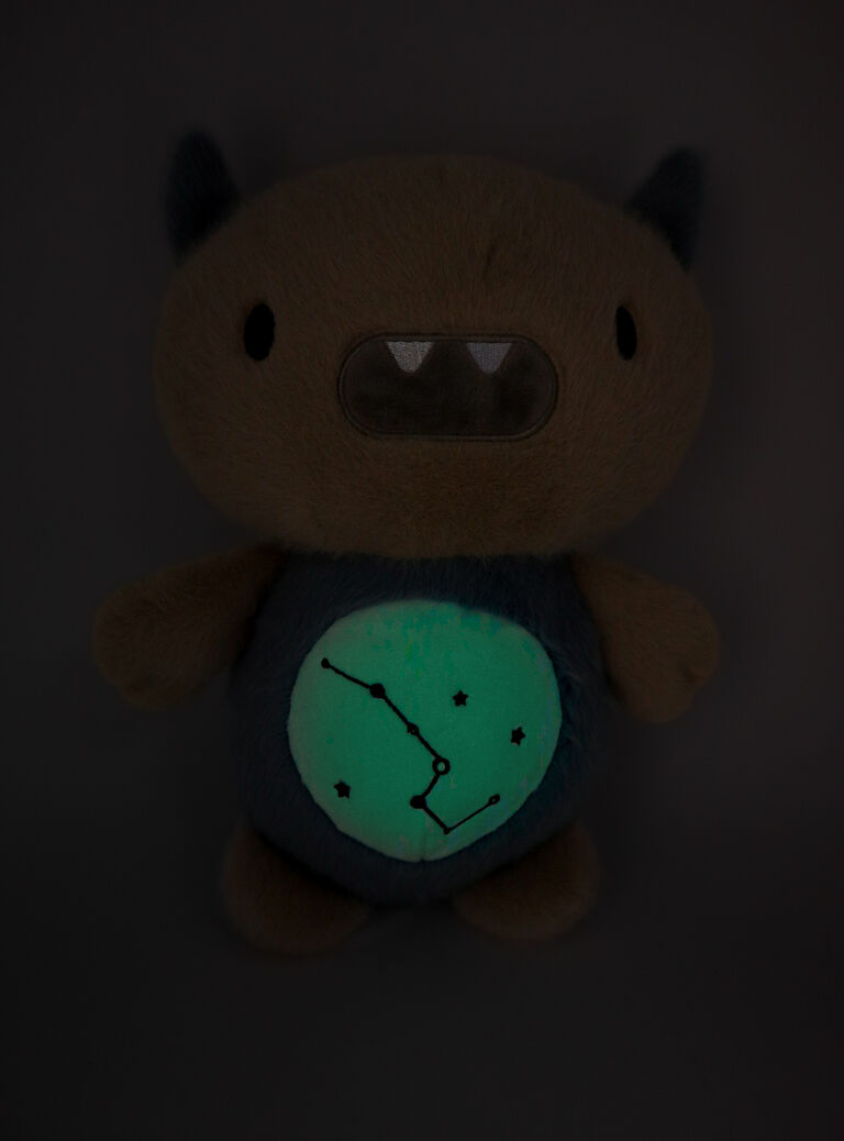 Peluche monstre phosphorescent