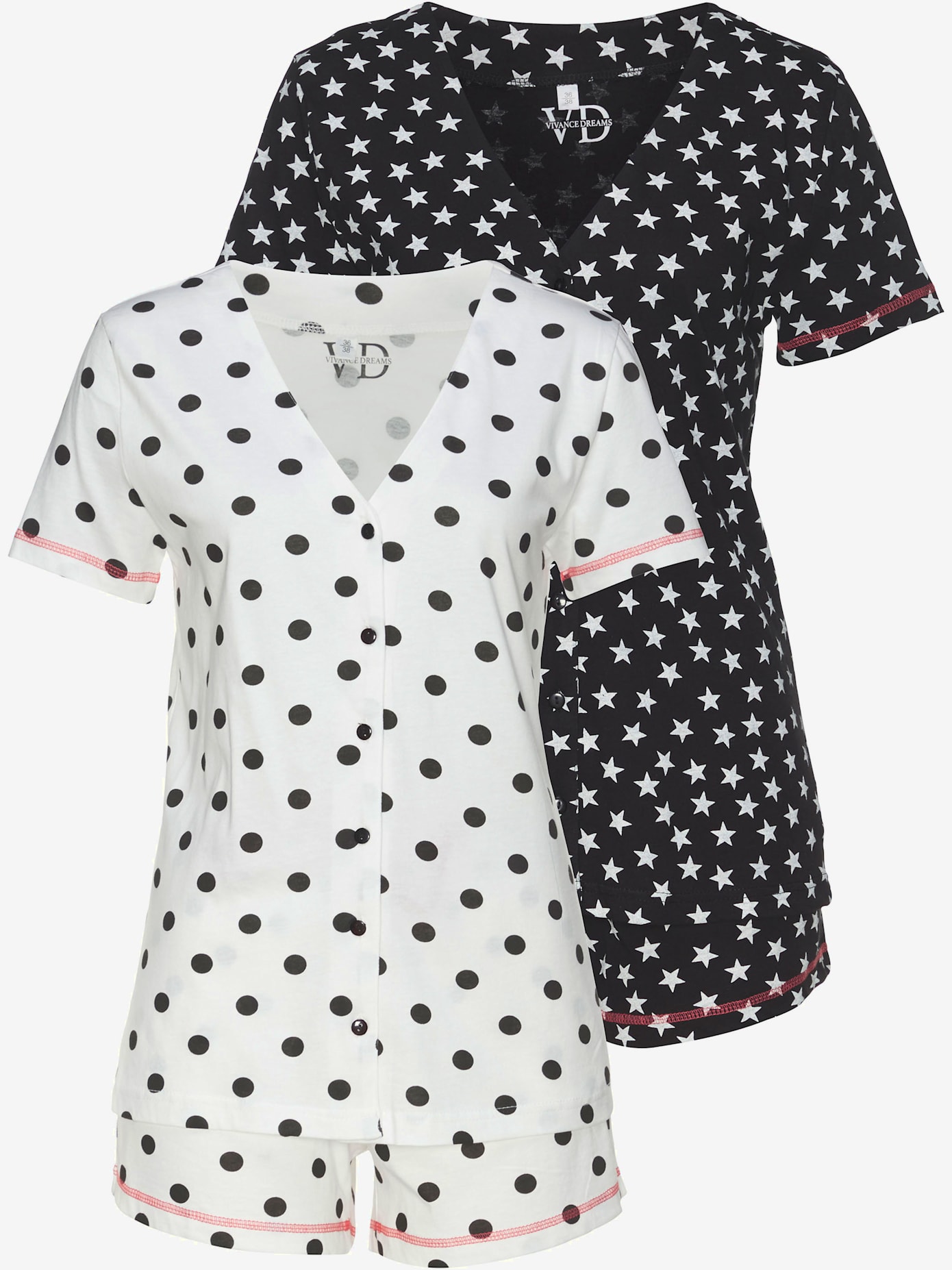 Lot de 2 pyjamas courts à motifs vivance dreams