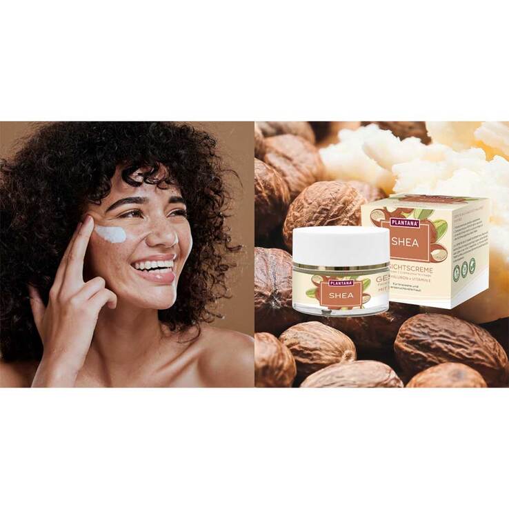 Plantana Shea Gesichtscreme Hyaluron & Vitamin-E, 50 ml