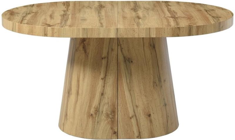 CLOEVA - Uitschuifbare Eettafel - Licht Natuurlijk - Voor 6 tot 12 Personen - MDF